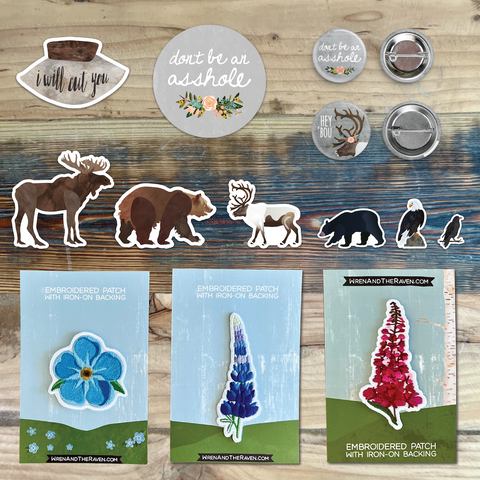 Patches, Magnets & Buttons
