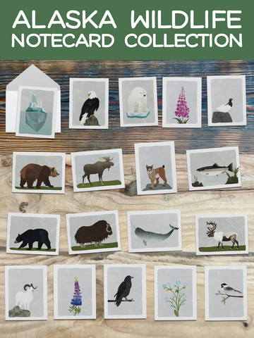 Alaska Wildlife Notecard Collection
