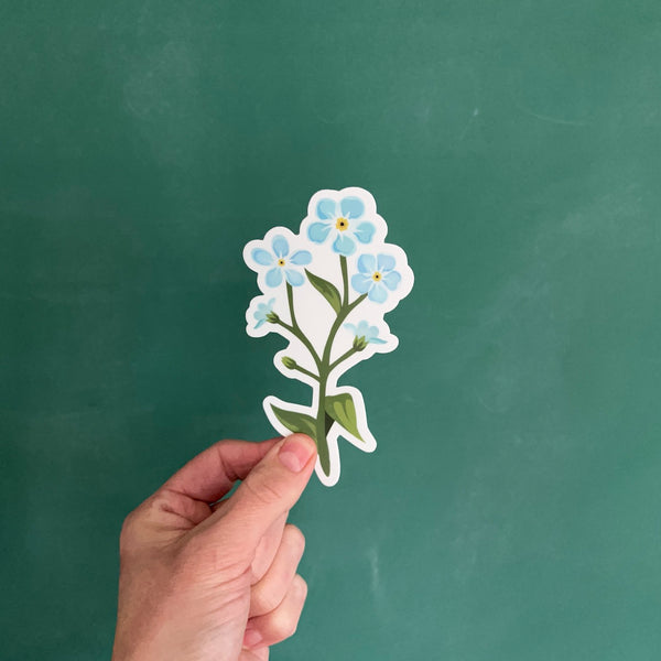 The Forget Me Not Flower Sticker