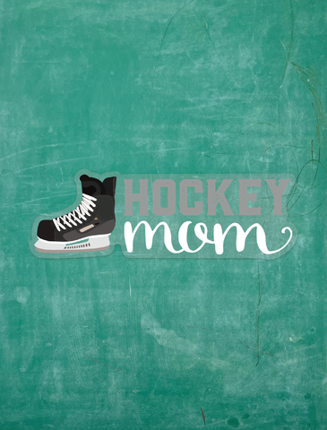 Hockey Mom (light-lettering) - Vinyl Sticker
