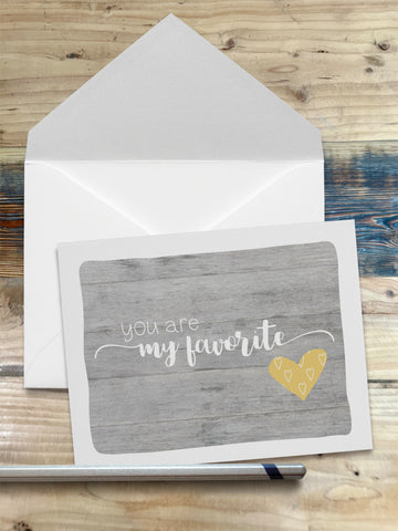 You're My Favorite Notecard