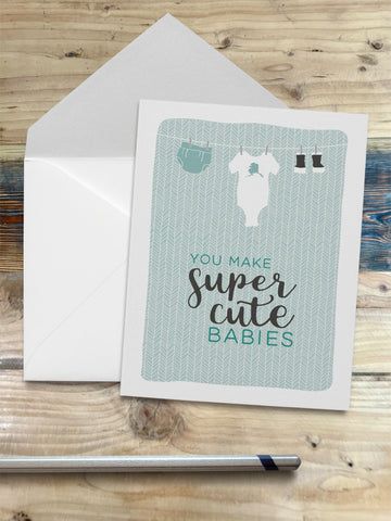 Super Cute Babies Notecard