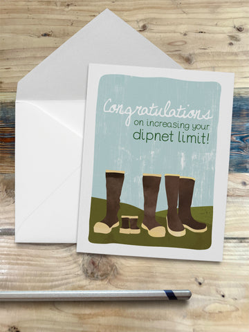 Dipnet Baby - Notecard