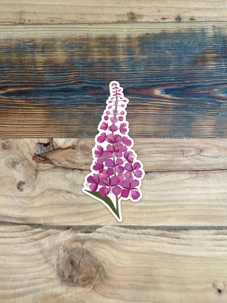 4 Inch Fireweed - Vinyl Sticker