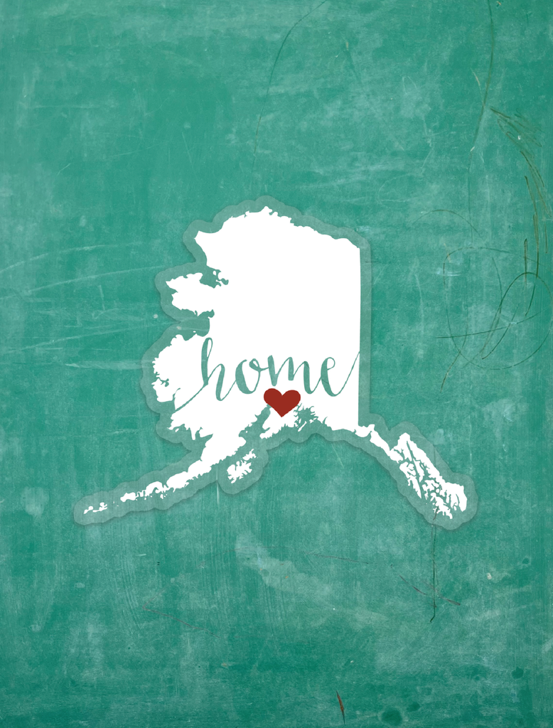 Alaska Heart Home (Anchorage/Southeast) - Vinyl Sticker