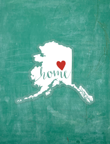 Alaska Heart Home (Fairbanks/Interior) - Vinyl Sticker