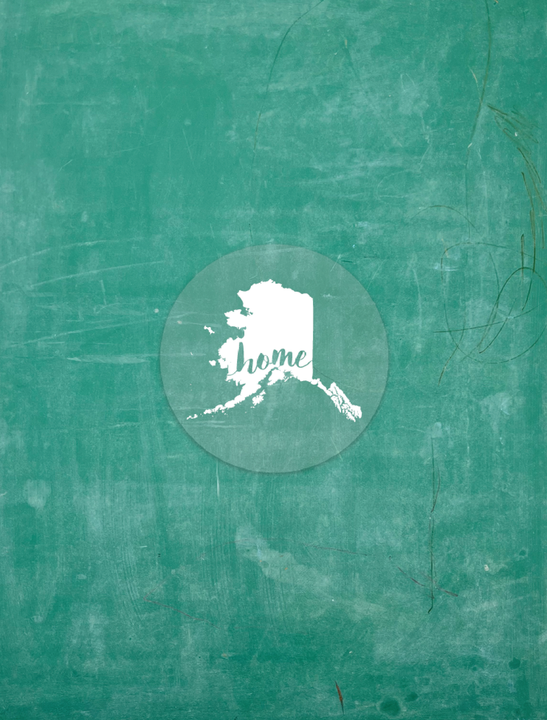 Alaska Home - Clear Vinyl Sticker