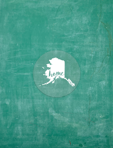 Alaska Home - Clear Vinyl Sticker