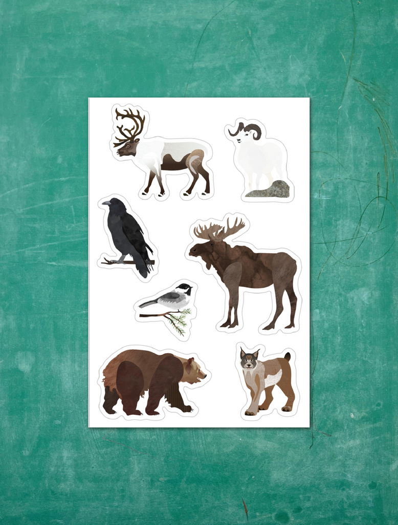 CLOSEOUT - Alaska Wildlife Sticker Sheet Collection