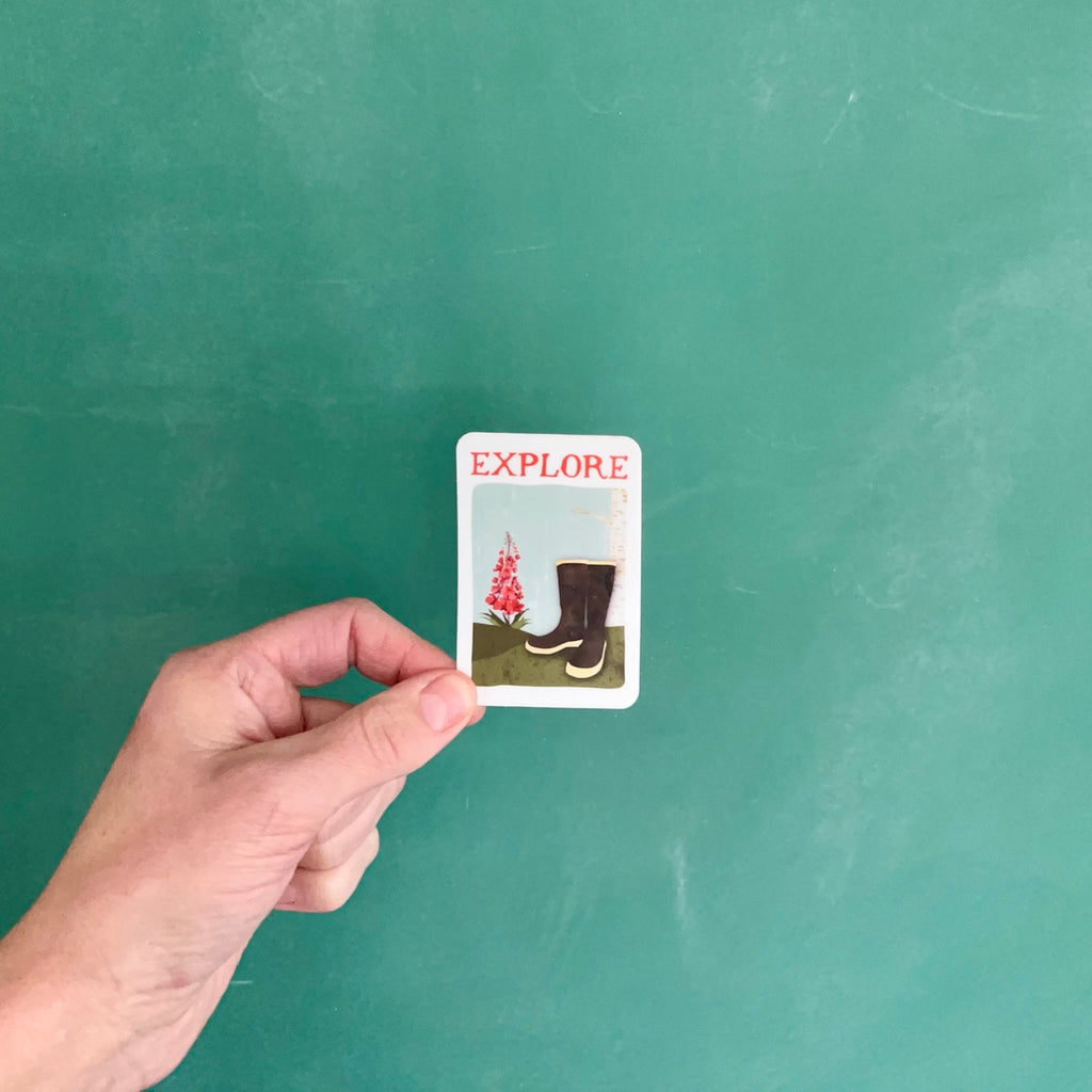 CLOSEOUT - Explore - Vinyl Sticker – Wren and the Raven