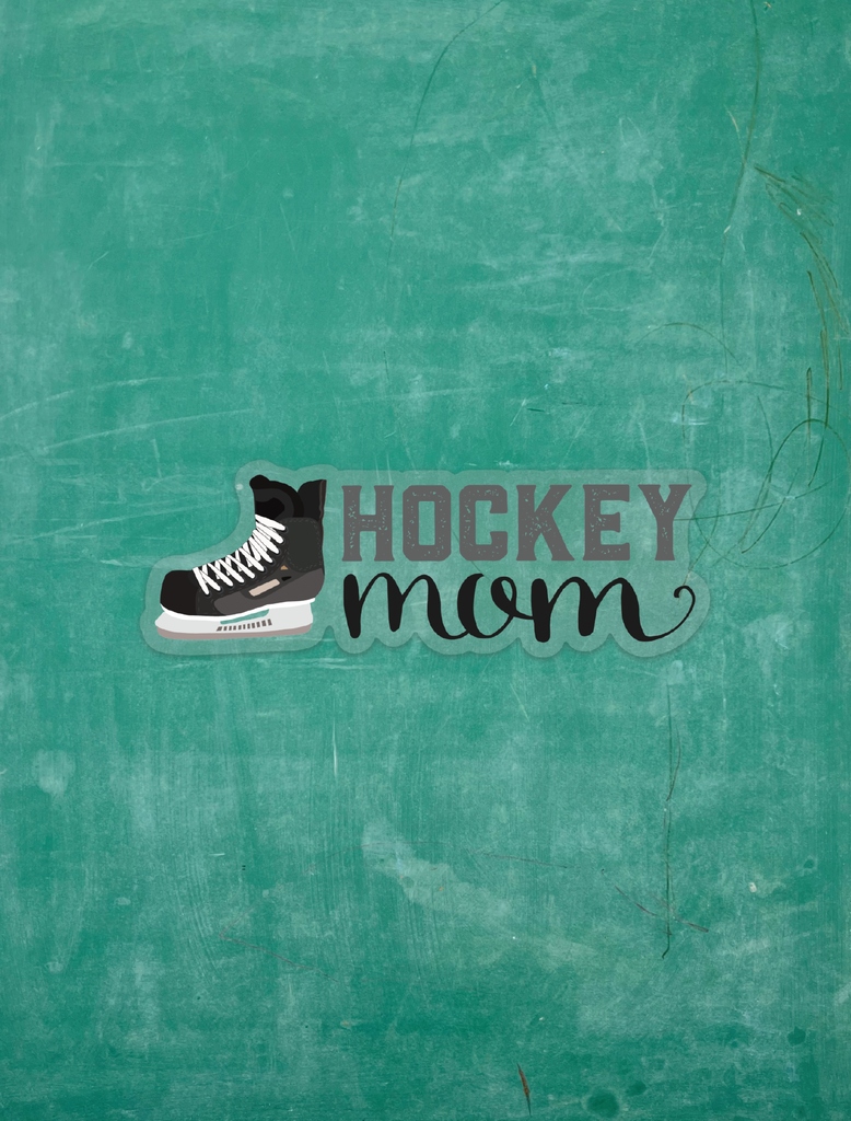 Hockey Mom (dark-lettering) - Vinyl Sticker