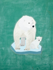 Polar Bear Mom and Cub - Vinyl Sticker